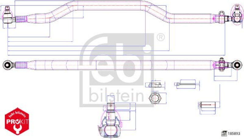 FEBI BILSTEIN Spurstange ProKit