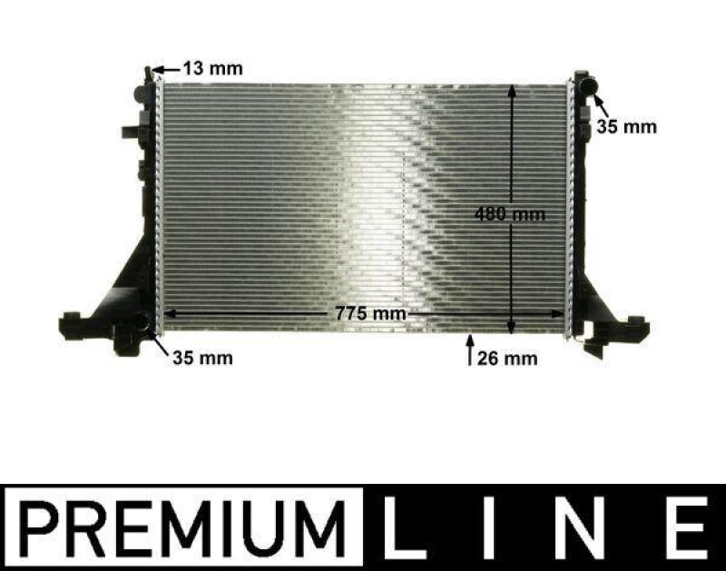 MAHLE Radiator, engine cooling BEHR *** PREMIUM LINE ***