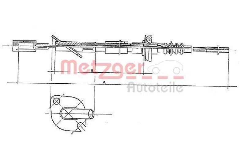 METZGER Clutch Cable COFLE