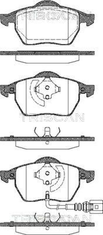 TRISCAN Brake Pad Set, disc brake