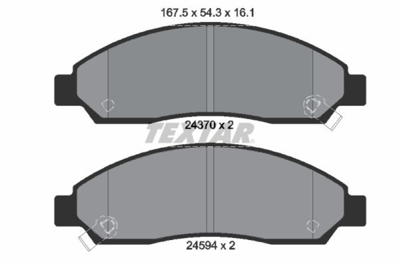 TEXTAR Brake Pad Set, disc brake