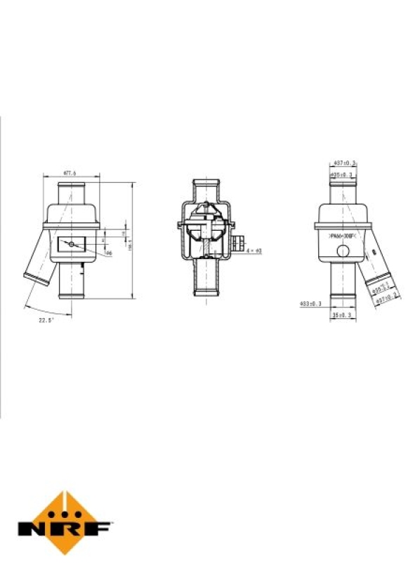 NRF Thermostat für Kühlmittel / Kühlerthermostat