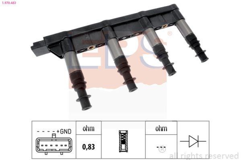 EPS Z&uuml;ndspule Made in Italy - OE Equivalent