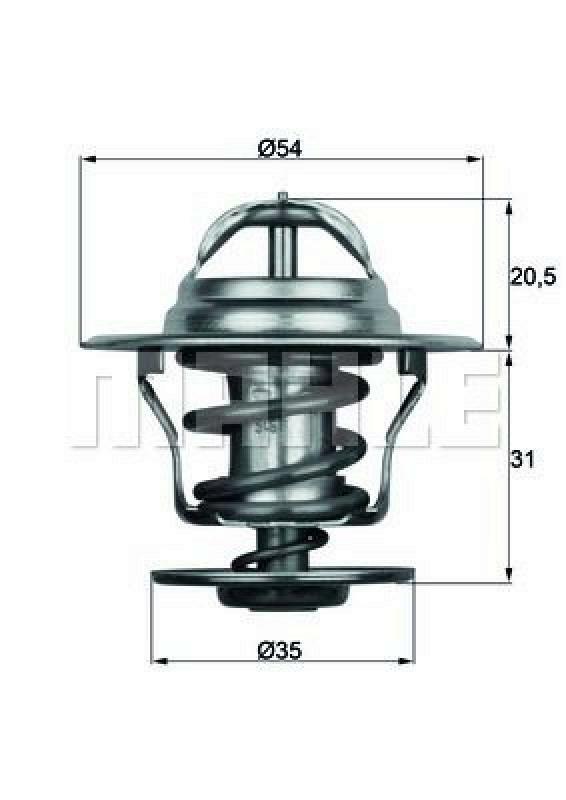 MAHLE Thermostat, coolant