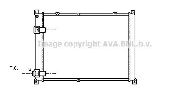 AVA QUALITY COOLING Radiator, engine cooling