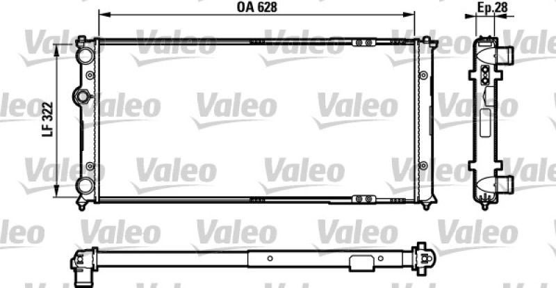 VALEO Radiator, engine cooling