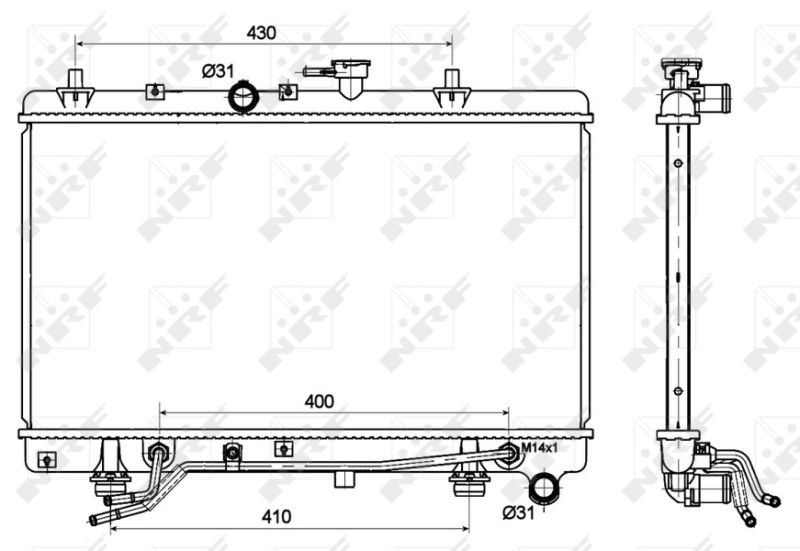 NRF Radiator, engine cooling