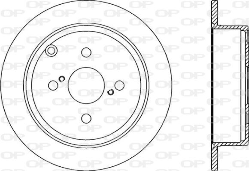 2x OPEN PARTS Bremsscheibe