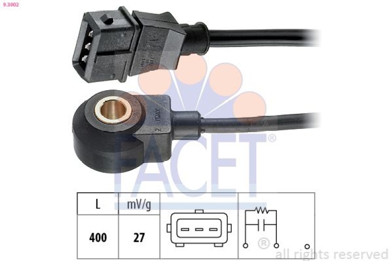 FACET Knock Sensor Made in Italy - OE Equivalent