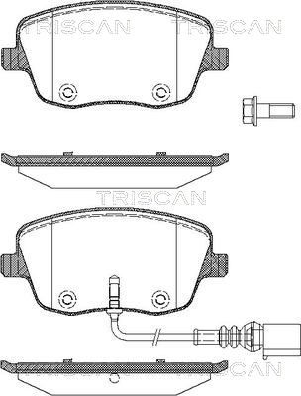 TRISCAN Brake Pad Set, disc brake