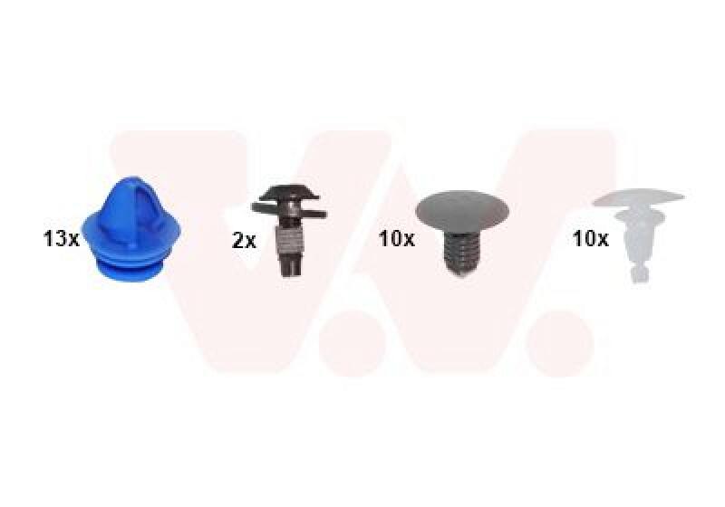 VAN WEZEL Mounting Kit, bonnet