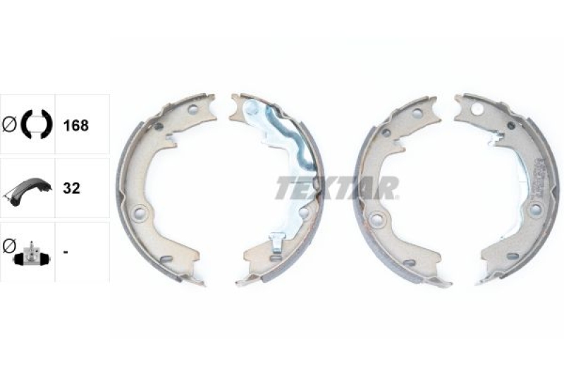 TEXTAR Brake Shoe Set, parking brake