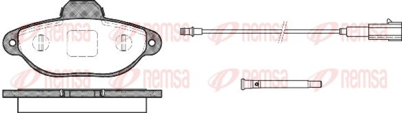 KAWE Brake Pad Set, disc brake