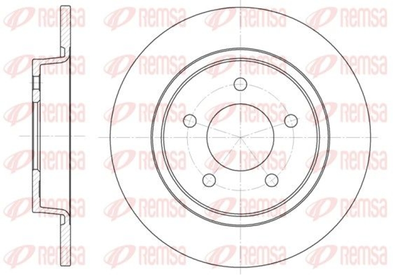 2x REMSA Brake Disc