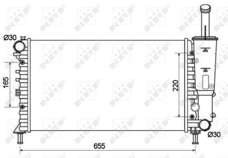 NRF Radiator, engine cooling