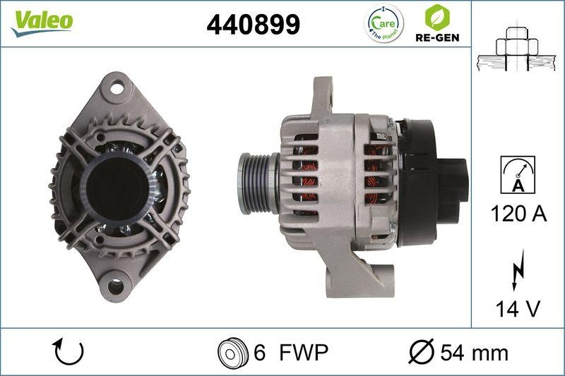 VALEO Alternator VALEO RE-GEN REMANUFACTURED