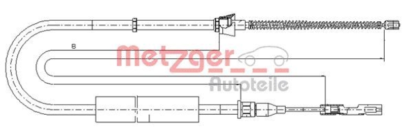 METZGER Seilzug, Feststellbremse