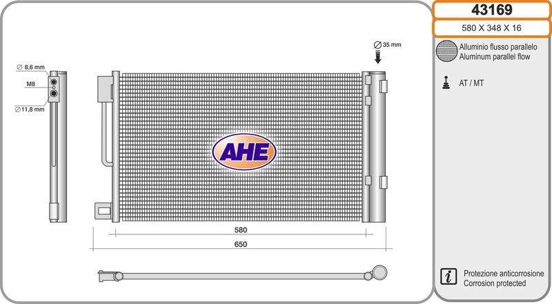 AHE Condenser, air conditioning