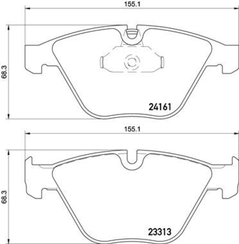 BREMBO Bremsbelagsatz, Scheibenbremse PRIME LINE