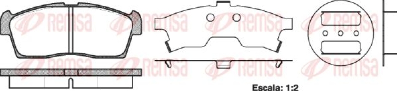 KAWE Brake Pad Set, disc brake