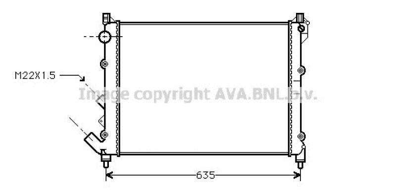 AVA QUALITY COOLING Radiator, engine cooling