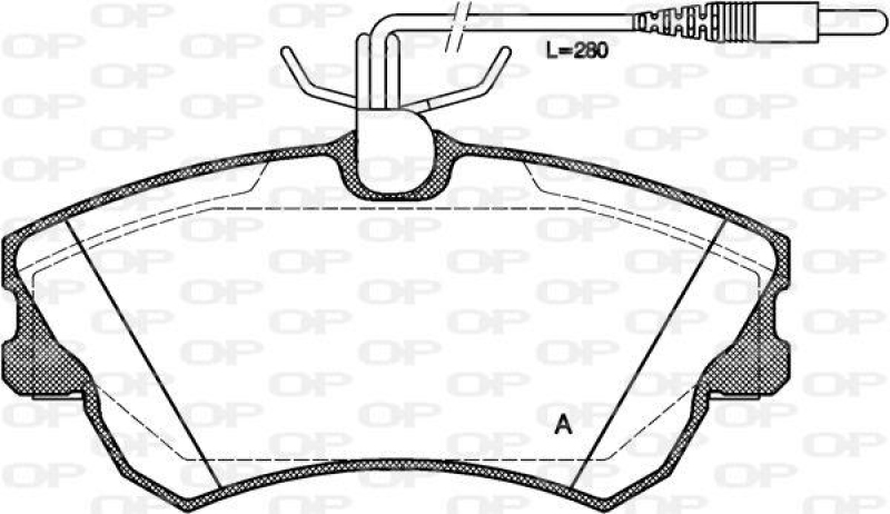 OPEN PARTS Bremsbelagsatz, Scheibenbremse