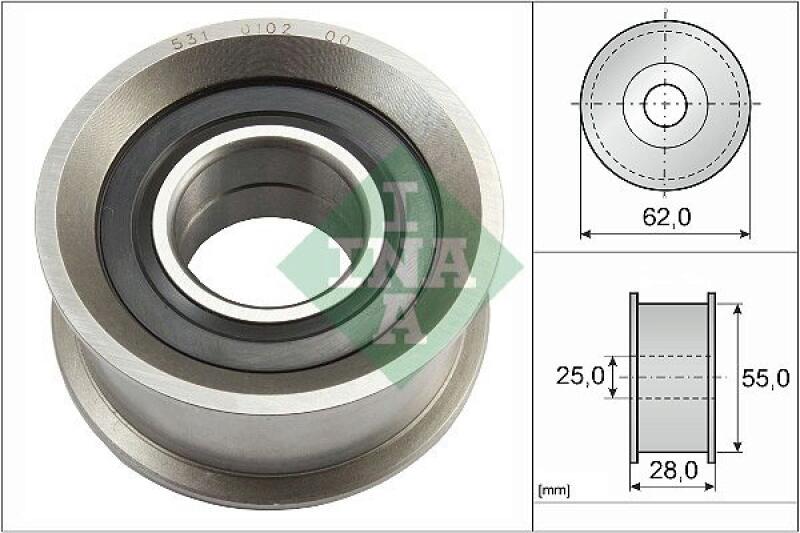 INA Tensioner Pulley, timing belt