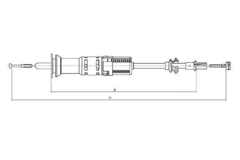 TEXTAR Cable Pull, clutch control