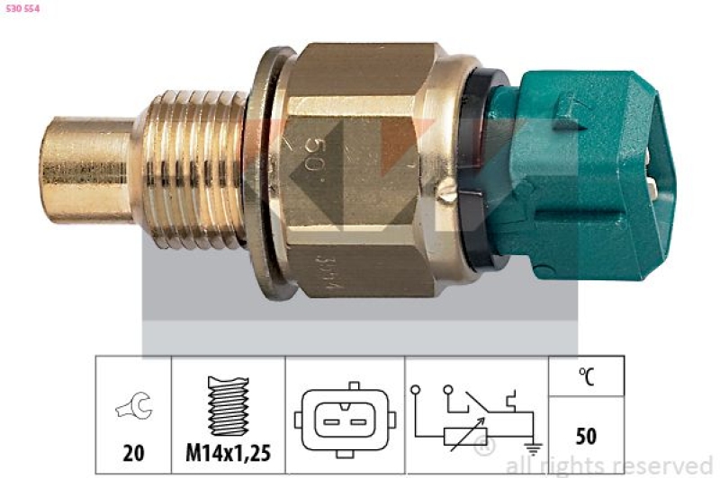 KW Sensor, Kühlmitteltemperatur Made in Italy - OE Equivalent