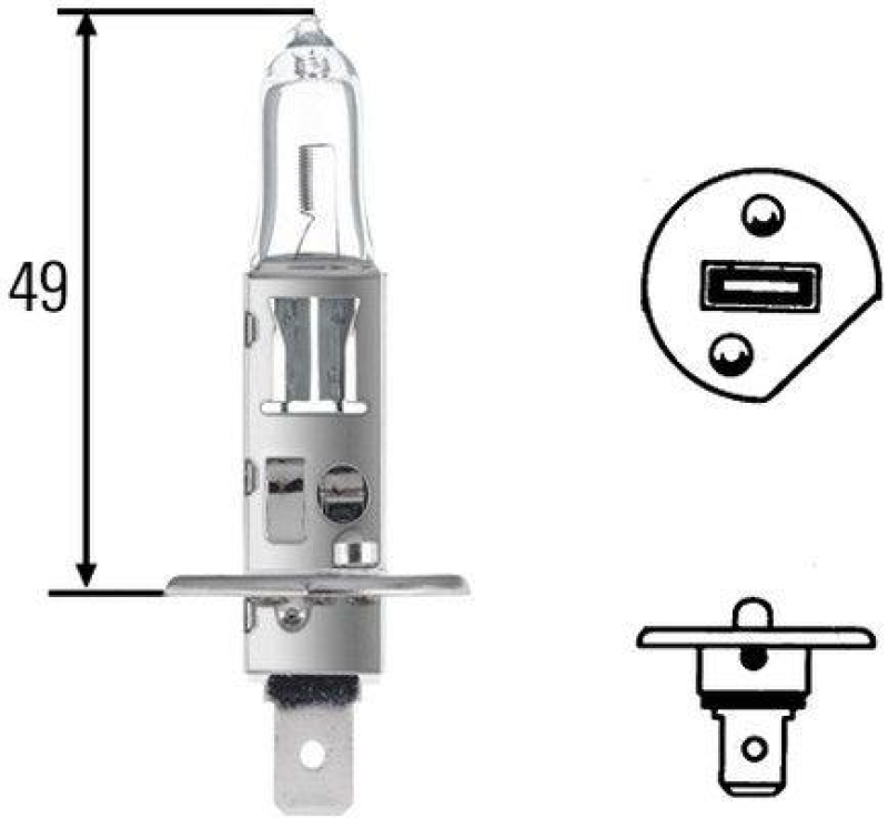 HELLA Glühlampe, Hauptscheinwerfer HIGH WATTAGE