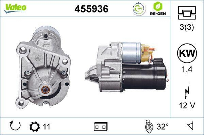 VALEO Starter REMANUFACTURED PREMIUM