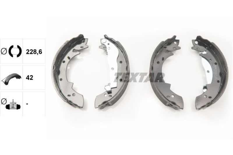 TEXTAR Brake Shoe Set