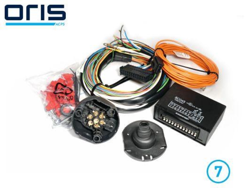 ACPS-ORIS Elektrosatz, Anhängevorrichtung ORIS E-Set universal 7 p.