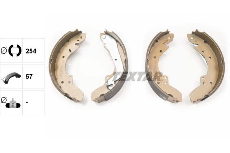 TEXTAR Brake Shoe Set