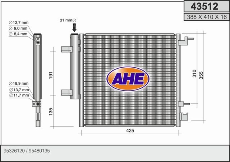 AHE Condenser, air conditioning