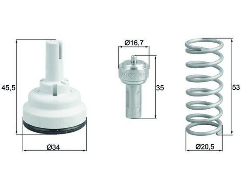 MAHLE Thermostat, coolant