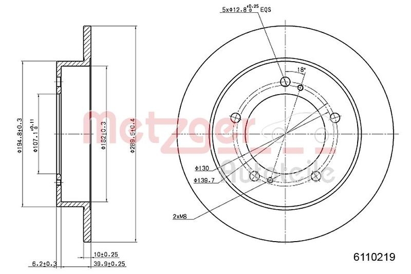 METZGER BREMSSCHEIBEN + BELÄGE METZGER BREMSBELÄGE