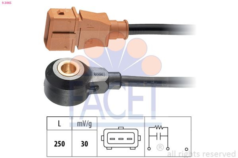 FACET Knock Sensor Made in Italy - OE Equivalent