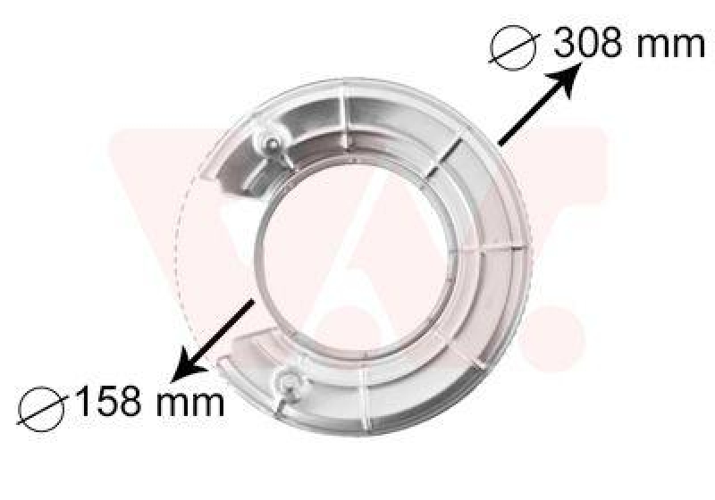 VAN WEZEL Splash Panel, brake disc