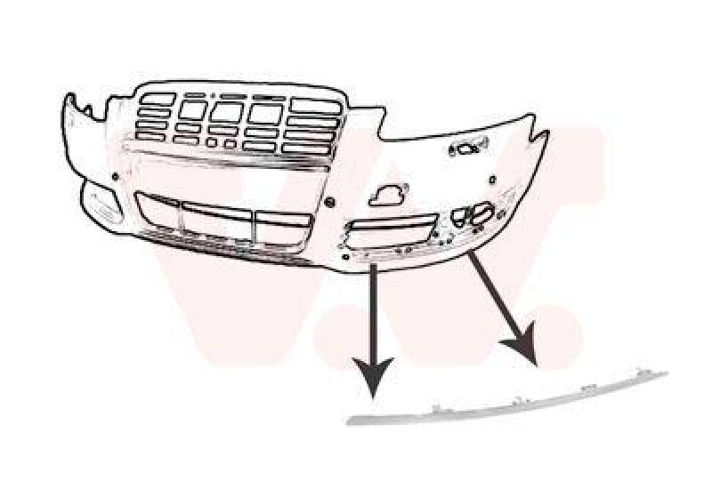 VAN WEZEL Zier-/Schutzleiste, Stoßfänger