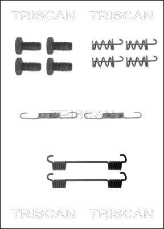 TRISCAN Accessory Kit, parking brake shoes