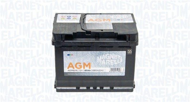 Magneti Marelli Autobatterie Starterbatterie AGM Batterie 12V 60Ah 680A B13