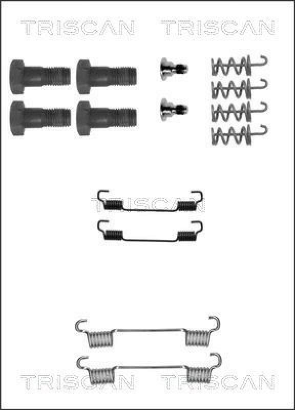 TRISCAN Accessory Kit, parking brake shoes