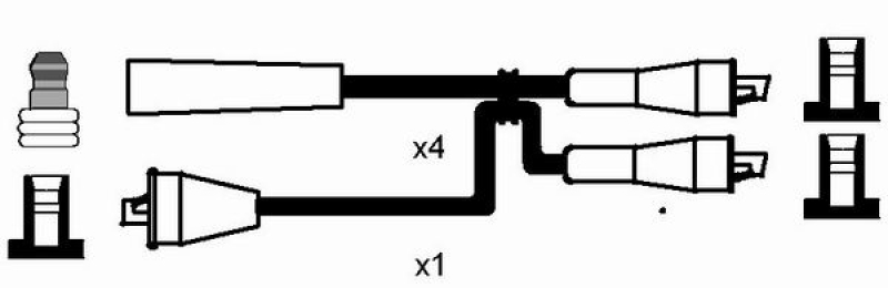 NGK Ignition Cable Kit