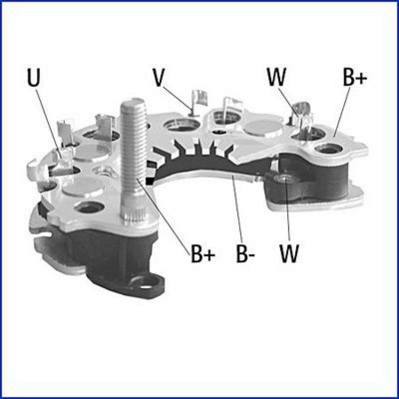 HITACHI Rectifier, alternator Hueco