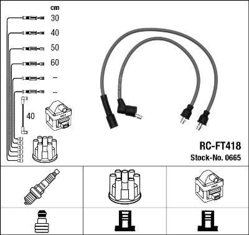 NGK Ignition Cable Kit