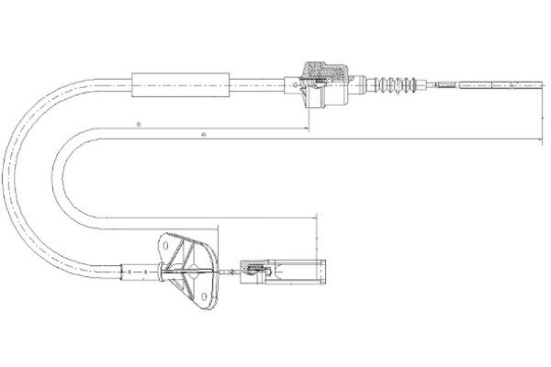 TEXTAR Cable Pull, clutch control