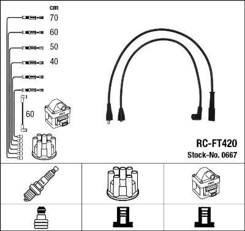 NGK Ignition Cable Kit