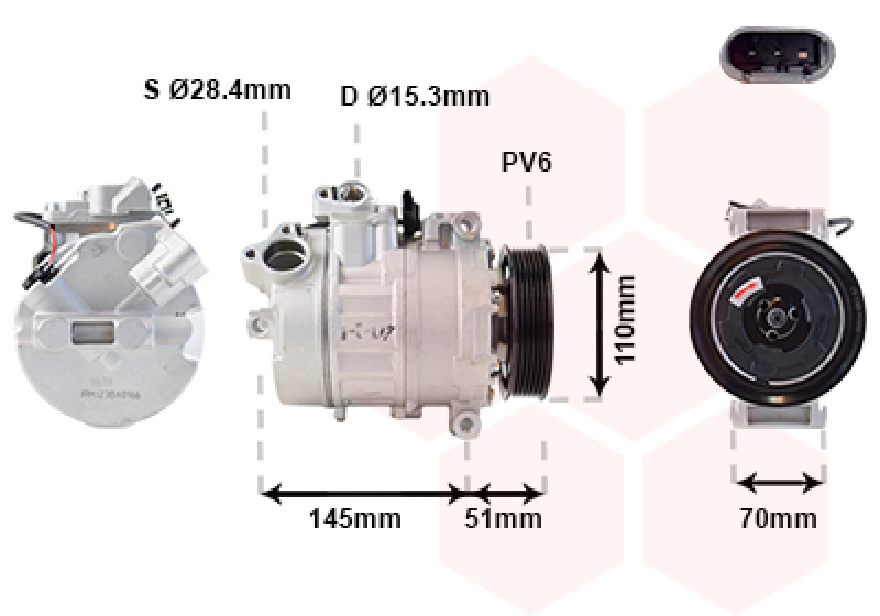 VAN WEZEL Compressor, air conditioning