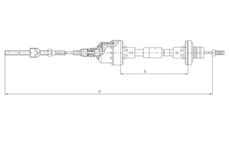 TEXTAR Cable Pull, clutch control